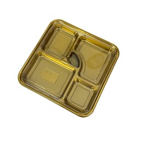 Boîtes d'emballage alimentaire en gros d'usine JS-1104, contenants alimentaires, boîte à sushi, boîte à lunch à emporter à 5 compartiments, boîte bento avec couvercle