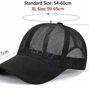 Wholesale Outdoor Custom Logo 6 Panel Plain Color Unstructured Mesh Running Fishing Sports Trucker Baseball Caps - Product Image 2