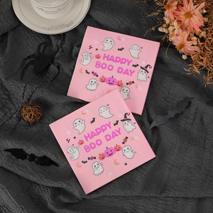 Servilletas personalizadas con temática de Halloween, servilletas especiales para fiestas y días festivos, paquetes pequeños para uso doméstico, servilletas portátiles. - Product Image 2