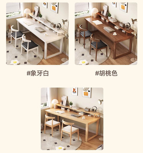 Office Modern Dual <strong>Computer</strong> <strong>Desk</strong> with Storage File Cabinet for Living Room Wooden <strong>Simple</strong> Design <strong>Study</strong> Table PC <strong>Desk</strong> with Drawer - Product Image 2