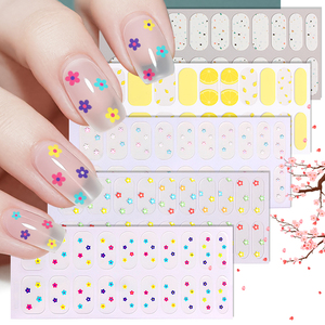 Pétalos originales personalizados 2026 Primavera Transparente Estilo floral Uñas finas Manucure Sticker - Product Image 1