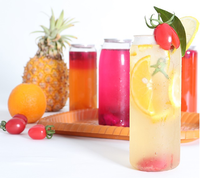 Échantillons Gratuits Vanjoin – Bouteilles PET Transparentes Vides de 250ml, 350ml, 500ml, 12oz, 16oz pour Jus, Boissons Froides et Café