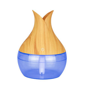 <b>Wood</b> Grain Vase Humidifier Usb Mini 0.5L Home Office Bedroom <b>Moisturizing</b> Atomizer - Product Image 3
