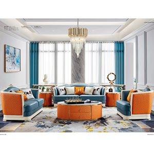 Französisch design luxus leder sofas 6 sitzer wohnzimmer möbel set 1 <span class=keywords><strong>2</strong></span> <span class=keywords><strong>3</strong></span> - Product Image 1