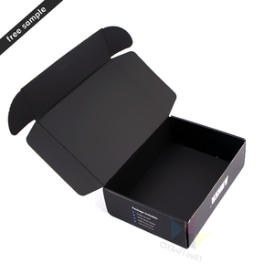 Personalizado grande Mailer de impresión de caja plegable de materias primas para negro mate de cajas de cartón corrugado - Product Image 4