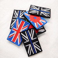Lot mixte de patchs brodés du fabricant motif drapeau américain couleurs personnalisées patchs brodés à repasser