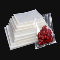 Op maat gemaakte 3-zijdig gesealde PA PE nylon transparante vacuümzakken, food grade, hitteverzegelbaar, gravure print, diepvriesopslag, heavy duty, bulkverpakking