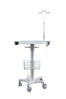 Chariot d'infusion Hochey Medical multifonction en alliage d'aluminium avec base en plaque d'acier
