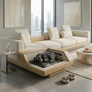 Fornitore FF&E: Divano Modulare di Lusso con Letto Integrato per Animali Domestici, Struttura in Legno Massello per Progetti di Ville e Hotel - Product Image 1
