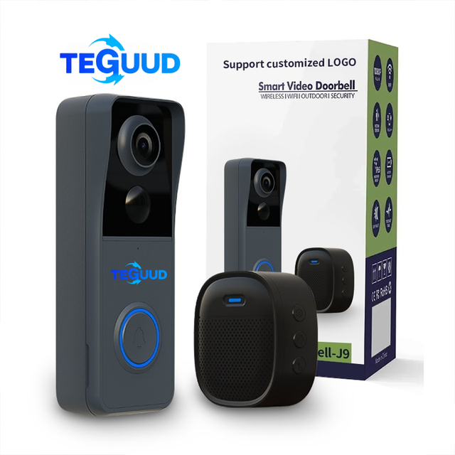 Smart 1080P HD Video Doorphone with Night Vision and Two-Way Intercom Wireless Doorbell Camera