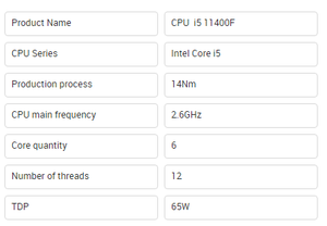 Nuevo Procesador Core I5-11400F I5 11400 2.6 GHz 6 12 Hilos CPU LGA 1200 11400f I5-11400f - Product Image 3