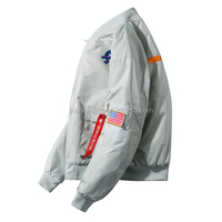 ANSZKTN Veste bomber de style baseball pour hommes, fabrication sur mesure, vente en gros, style hip hop