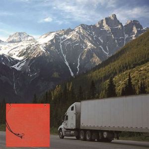 Bandera de Seguridad Personalizada de PVC Vinilo Rojo de Alta Calidad, Bandera de Advertencia Personalizada para Camiones y Cruces Peatonales - Product Image 5