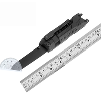 Couteau multifonction pliant en acier inoxydable, haute dureté, pour le camping, la survie, tactique, EDC, outil de poche portable pour l'extérieur, noir, nylon