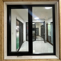 Ventana Abatible de Apertura Exterior con Aislamiento Acústico, Diseño Posmoderno, Marco de Aleación de Aluminio
