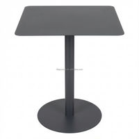 Table de salle à manger en acier Lifepursue avec finition extérieure