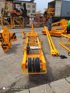 इंजन और मोटर 24 मीटर जिब लंबाई उच्च दक्षता WD100-2420 10 टन डेरिक क्रेन - Product Image 3