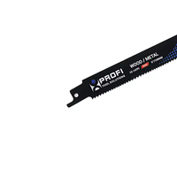Hoja de sierra recíproca profesional OEM de 10-14 TPI, bimetálica, resistente, para cortar metal grueso y hierro fundido