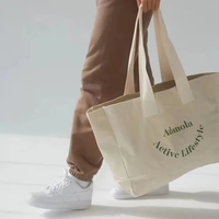 Sac de courses promotionnel en corde, grand format, design élégant, personnalisable avec logo, imprimé en sérigraphie, lavable, durable, écologique et recyclable