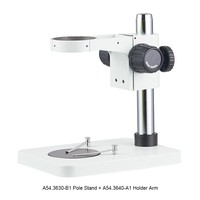 Binocular Head 500x Step Zoom Metallurgical Stereo Microscope with 360 Rotatable Viewing Head and Pole Stand
