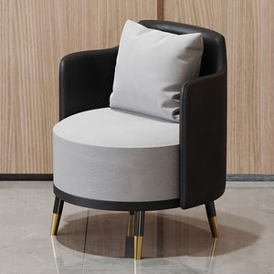 लक्जरी सोफे सोने के मखमली नर्म धातु आर्मचेयर होटल कार्यालय की कुर्सी आधुनिक घर सोफे एकांत सेट फर्नीचर लिविंग रूम सोफा - Product Image 1