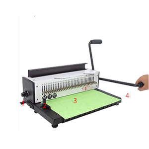 حلقة حديدية يدوية ، مقبض مزدوج مع سكين حركة 34 أداة ربط سلك ثقب مربع - Product Image 3