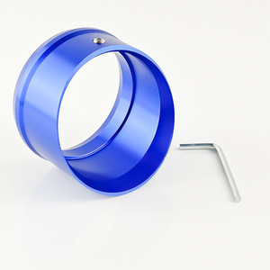 Cubierta de Tubo de Escape para Motocicleta Qiangye, de Aleación de Aluminio Azul, Pieza de Modificación para Salida de Escape, Ajuste Personalizado - Product Image 1