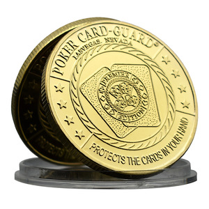 Juego de regalo de metal-12 naipes dorados Medallón conmemorativo de fichas de póquer-Colección navideña de lujo para hombres/jugadores/coleccionistas - Product Image 4