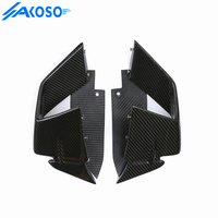 AKOSO 100% Ailes de déflecteur de vent en fibre de carbone Carénage Ailes de moto en fibre de carbone pour BMW S1000RR 2019-2024