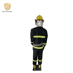 Combinaison de lutte contre l'incendie Offre Spéciale CE EN469 4 couches costume de pompier résistant au feu ignifuge bleu marine aramide pour pompier - Product Image 6