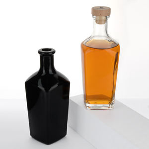 Botella de licor de vidrio Bourbon con forma exótica de 750ml para licor Vodka <span class=keywords><strong>Gin</strong></span> - Product Image 3