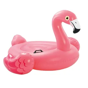 INTEX 57558粉红色火烈鸟骑乘充气火烈鸟岛游泳池浮球儿童游泳池