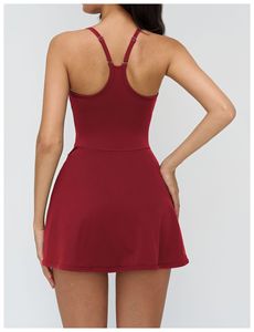 Abito Sportivo da Tennis Personalizzabile con Logo, Senza Maniche, con Pantaloncini Interni, Traspirante, per Fitness ed Esercizio, Abbigliamento Casual da Tennis per Donne - Product Image 3