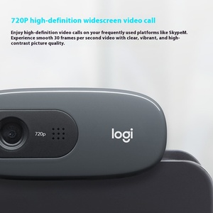 Webcam vidéo d'origine pour Logitech <span class=keywords><strong>C270</strong></span> <span class=keywords><strong>HD</strong></span> <span class=keywords><strong>720P</strong></span> avec microphone intégré Mini interface USB2.0 pour ordinateur portable de bureau - Product Image 3