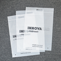 Sac en plastique Transparent LDPE recyclable avec poignée découpée étanche à zip-lock Shopping personnalisé S
