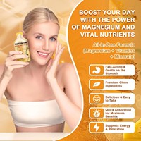 OEM/ODM Citrate de Magnésium Liquide Haute Absorption Citrate Solution Orale Supplément avec Bromélaïne, Vitamine C D3 B6 Zinc