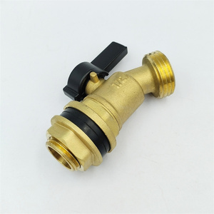 Robinet de jardin sans plomb à quart de tour 1/2" 3/4" mâle, Robinet de raccordement, Robinet à bille 1/4 de tour, Robinet en laiton <span class=keywords><strong>pour</strong></span> réservoir d'eau, baril, récupération d'eau de pluie - Product Image 6