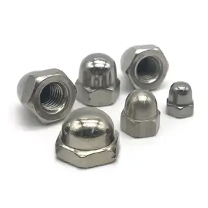 Manufactured Din1587 Acorn hexagon nut M12 M6 M8 Hex Domed Nuts Stainless Steel 304 Flange Round Cap Nut