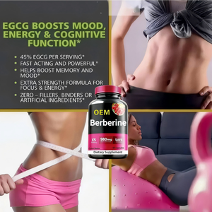 Cibler la graisse du ventre avec brûleur de graisse viscéral berbérine naturel stimule le métabolisme métabolisme du <span class=keywords><strong>glucose</strong></span> OEM/ODM pilules de gestion du poids - Product Image 5