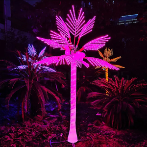 Landscape Lighting Palm <strong>Tree</strong> Lights Outdoor Holiday Lit Palm <strong>LED</strong> <strong>Lighted</strong> <strong>Tree</strong> - Product Image 1