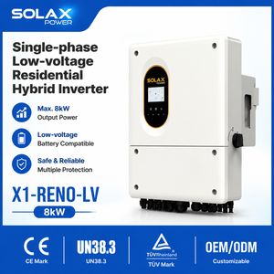 Invertisseur hybride solaire monophasé 8 kW, installation externe, transformateur DC AC, 8 kW 36 A, invertisseur de stockage solaire - Product Image 1