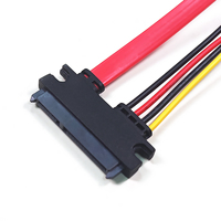 Cable de Extensión SATA de Alta Calidad a Precio de Fábrica, 30CM, 22 Pines Macho a Hembra, Cable de Alimentación y Datos SATA de 7+15 Pines para Disco Duro
