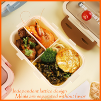 Lonchera de Plástico PP Ecológica, Apta para Alimentos, Estilo Japonés, con Logotipo Personalizado, Apta para Calentar, para Niños y Recién Nacidos