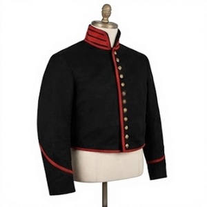 Vestes en tissu 100% laine brodées à la main, reproduction d'uniformes historiques d'extérieur, logo personnalisé - Product Image 2