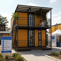 Maison préfabriquée de jardin, petite maison verte mobile, villa moderne à 2 étages, maison conteneur extensible