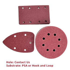 Lixa Abrasiva Lixadeira Discos 150mm Gancho e <span class=keywords><strong>Loop</strong></span> Disco De Lixa 120 Grit 5 Polegada Vermelho 8 Furos Disco De Lixa Redonda - Product Image 6