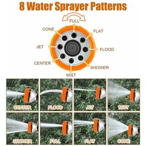 Boquilla 8 en 1 para ducharse para mascotas, manguera de jardín, rociador, actualización, lavado de perros cachorros con botella dispensadora de jabón de 100CC y guantes para lavar perros - Product Image 2