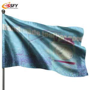 На Заказ Полиэстер тонкая синяя линия для флага США с черно-белыми цветами сшитый логотип для лодок и кораблей Пользовательский логотип флаг - Product Image 2