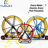 YILI 10mm*200m Tire-câble Cobra sur roues en fibre de verre pour conduits, ruban de tirage tout-terrain de qualité professionnelle