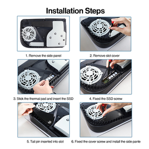 JEYI PS5 <span class=keywords><strong>M</strong></span>.<span class=keywords><strong>2</strong></span> SSD Kühlkörper PCIe 4.0 Aluminium-Kühler RGB Wärmeleitpads für NVMe SSD (11,25mm Slim Design) Lagernd 1 Jahr Garantie - Product Image 6